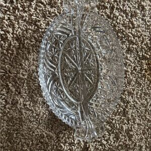 Elegant Clear Glass Serving Dish